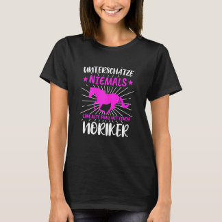 Camiseta Menina de Voltaria de Cavalo Noriker Feminino