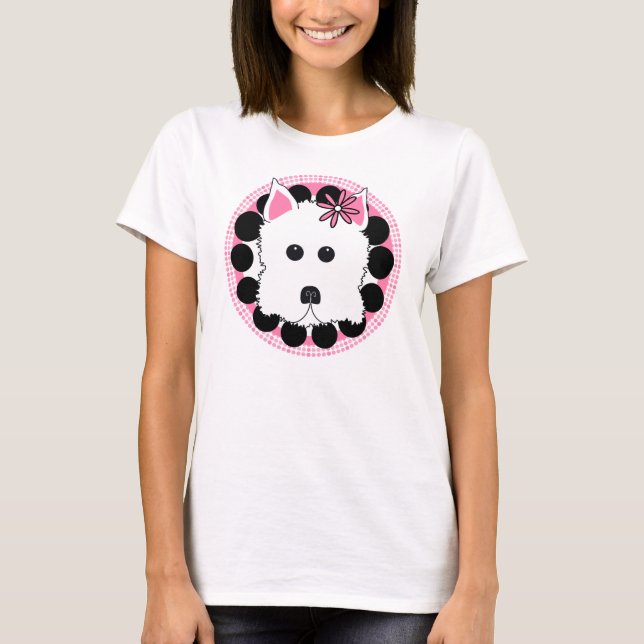 Camiseta Menina de Westie (Frente)
