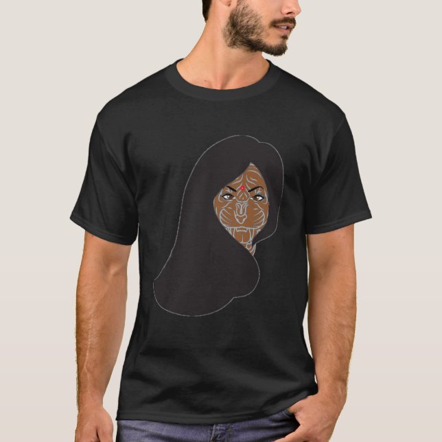 Camiseta Menina desi indiana tiger bollywood estilo feminin (Frente)