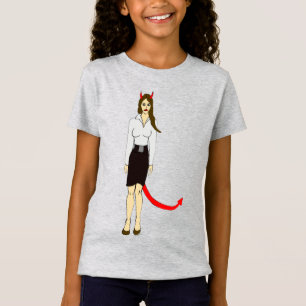 Camiseta menina diabólica