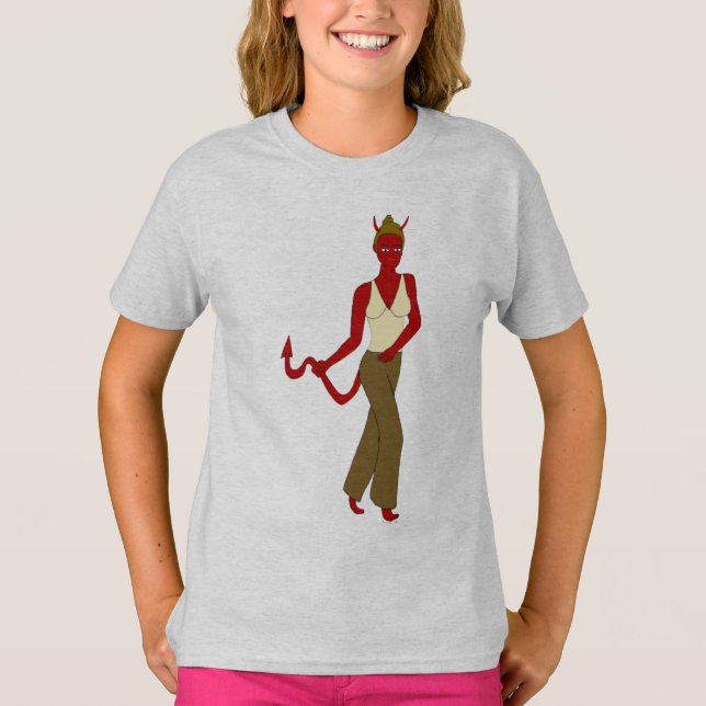 Camiseta menina diabólica (Frente)
