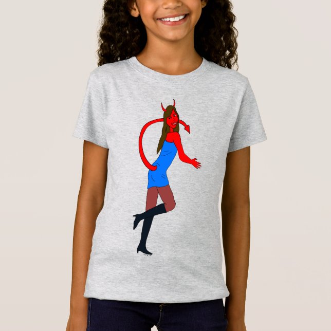Camiseta menina diabólica (Frente)