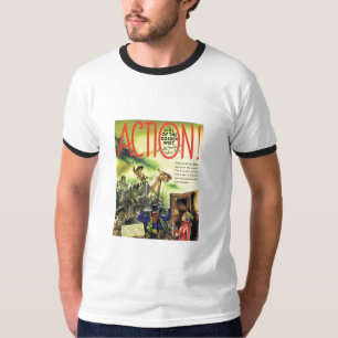 Camiseta Menina do ANÚNCIO 1939 dourado do filme do oeste