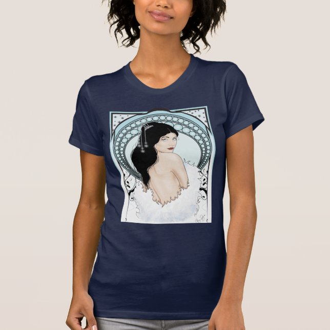 Camiseta Menina do art deco (Frente)