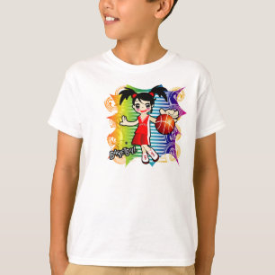 Camiseta menina do basquetebol
