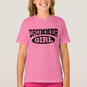 Camiseta Menina do baterista