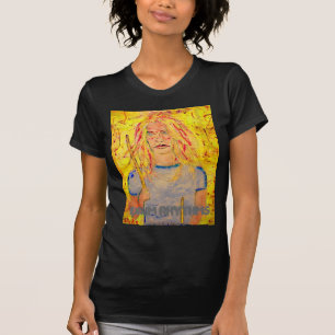 Camiseta menina do baterista dos ritmos do cilindro