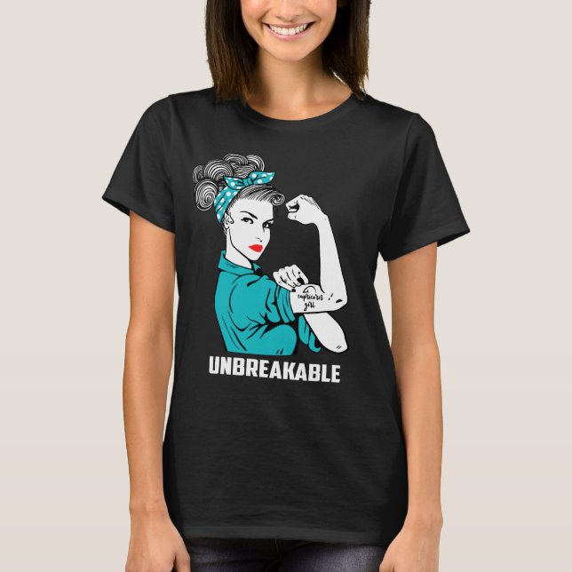 Camiseta Menina do Capricórnio inquebrável (Frente)