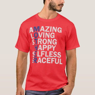 Camiseta Menina do dia da mãe engraçada