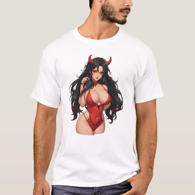 Camiseta Menina do diabo sexy (Frente)