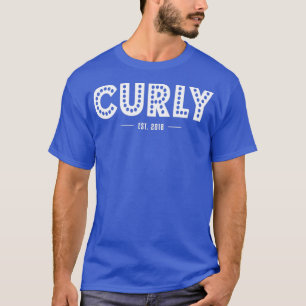 Camiseta Menina do estilo Cabelo Curly Est 2018