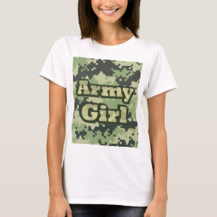 Camiseta Menina do exército