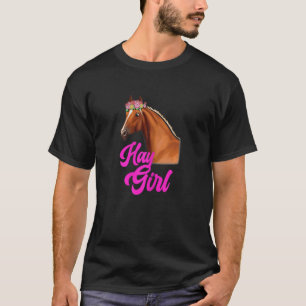 Camiseta Menina do Feno Menina de Esportes Equestres Cava