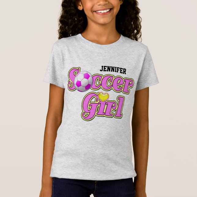 Camiseta Menina do futebol (Frente)