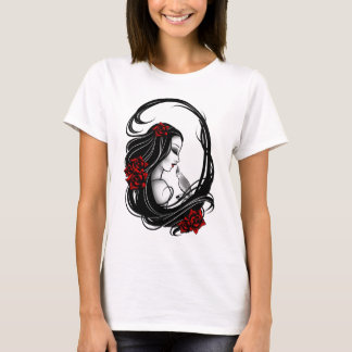 Camiseta Menina do gótico