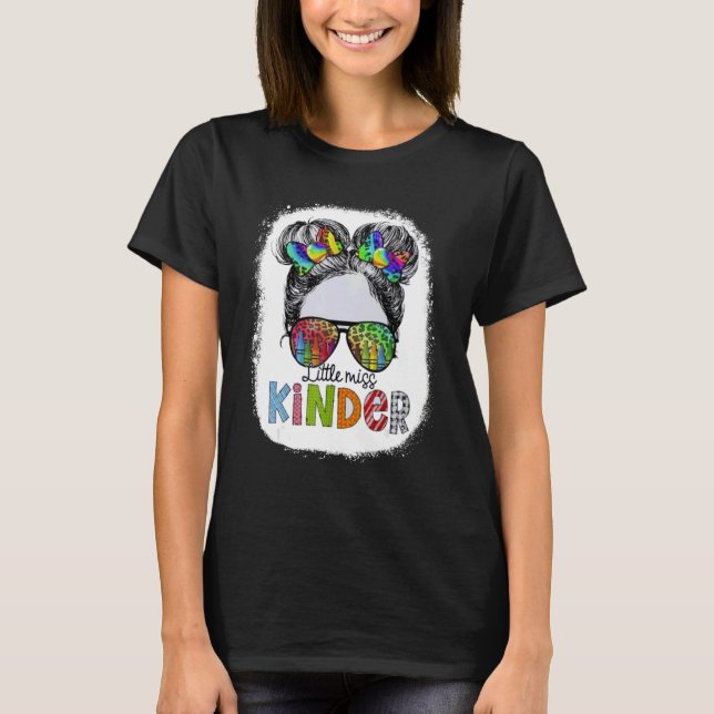 Camiseta Menina do jardim de infância Meninas no primeiro d (Frente)