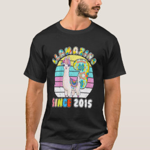 Camiseta Menina do Llama Kids 7 Anos Llamazing Alpaca Anive