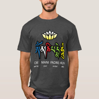 Camiseta Menina do mantra Om Mani Padme Hum