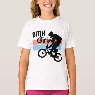 Camiseta Menina do menino de BMX/BMX