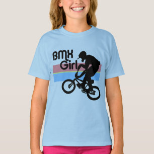Camiseta Menina do menino de BMX/BMX