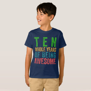 Camiseta Menina do menino do miúdo da festa de aniversári