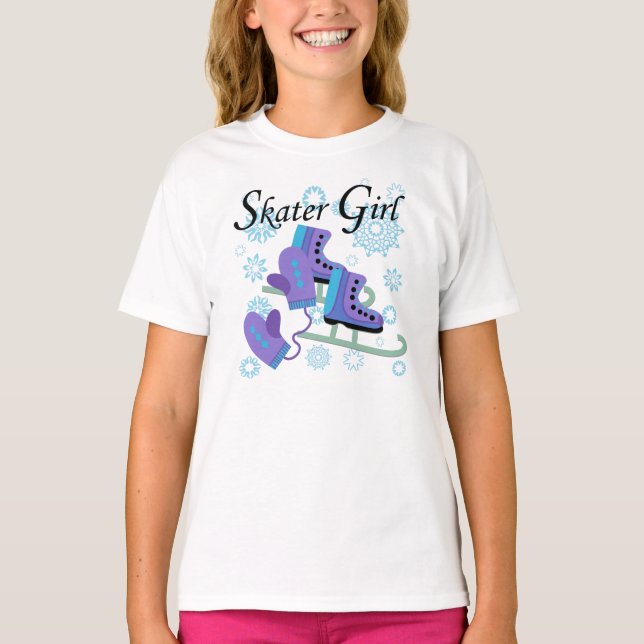 Camiseta Menina do patinador (Frente)