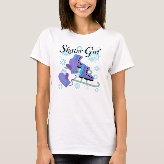 Camiseta Menina do patinador (Frente)