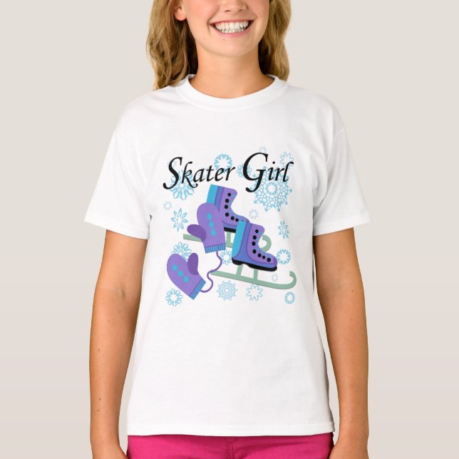 Camiseta Menina do patinador (Frente)