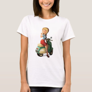 Camiseta Menina do patinete
