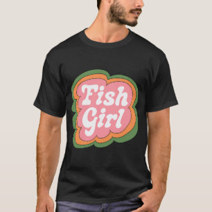 Camiseta Menina do Peixe (Rosa no Verde)