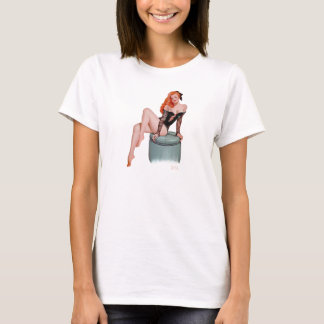Camiseta Menina do Pinup do vintage