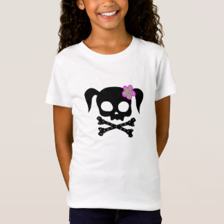 Camiseta Menina do pirata do rabo de cavalo