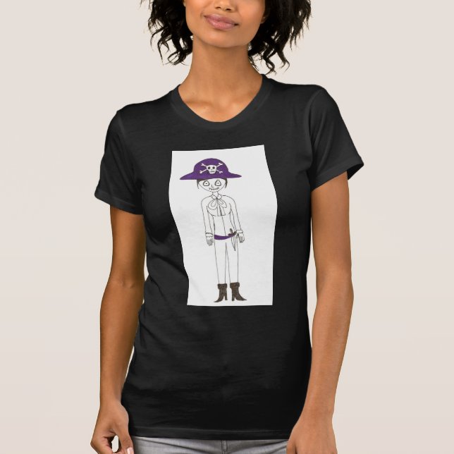 Camiseta Menina do ponto do pirata (Frente)