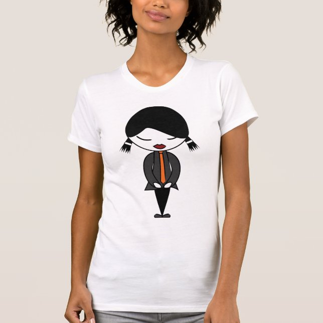 Camiseta Menina do pop de J (Frente)