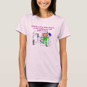 CAMISETA MENINA DO RT ATRÁS DE CADA DESLOCAMENTO DE ESPERA