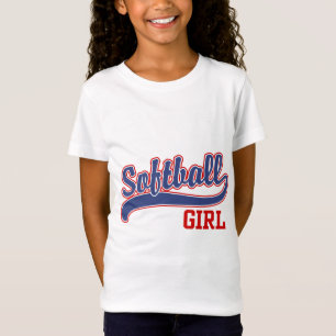 Camiseta Menina do softball