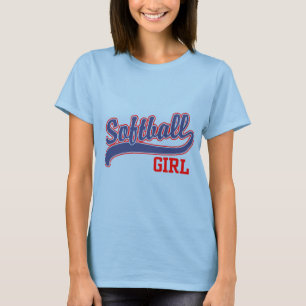 Camiseta Menina do softball