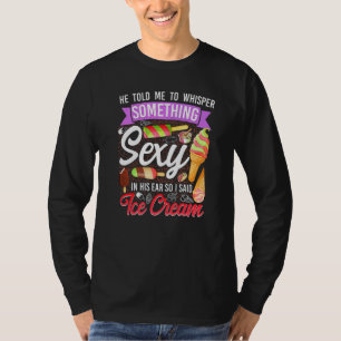 Camiseta Menina do Sorvete Casquinha Picolé Ele Me Disse Pa