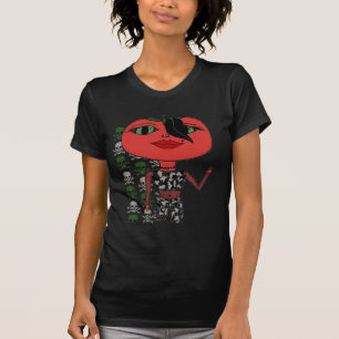 Camiseta Menina do tomate - George com crânios