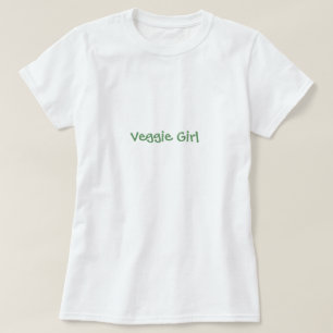 Camiseta Menina do vegetariano - personalizada