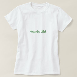 Camiseta Menina do vegetariano - personalizada