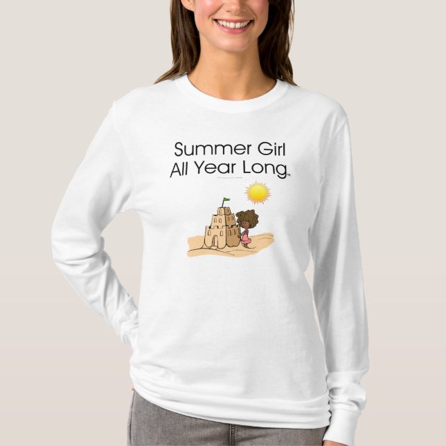 Camiseta Menina do verão do T (Frente)