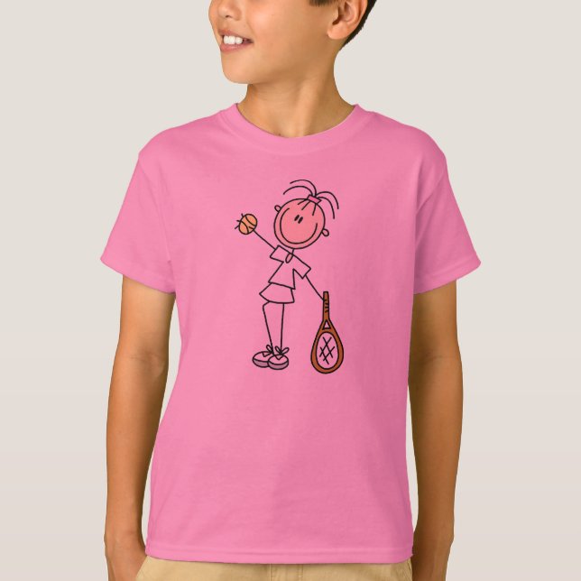 Camiseta Menina dois do tênis (Frente)