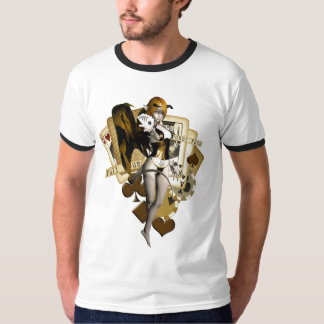 Camiseta Menina dourada 2 do póquer