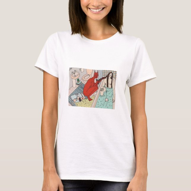 Camiseta menina e demónio (Frente)
