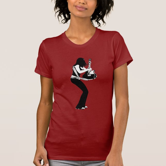 Camiseta Menina e guitarra (Frente)