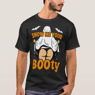 Camiseta Menina Engraçada Fantasma Mostra-Me Seu Humor Escu