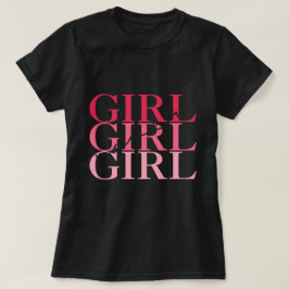 Camiseta Menina Escrevendo negra