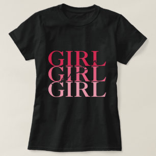 Camiseta Menina Escrevendo negra