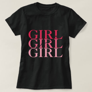 Camiseta Menina Escrevendo negra